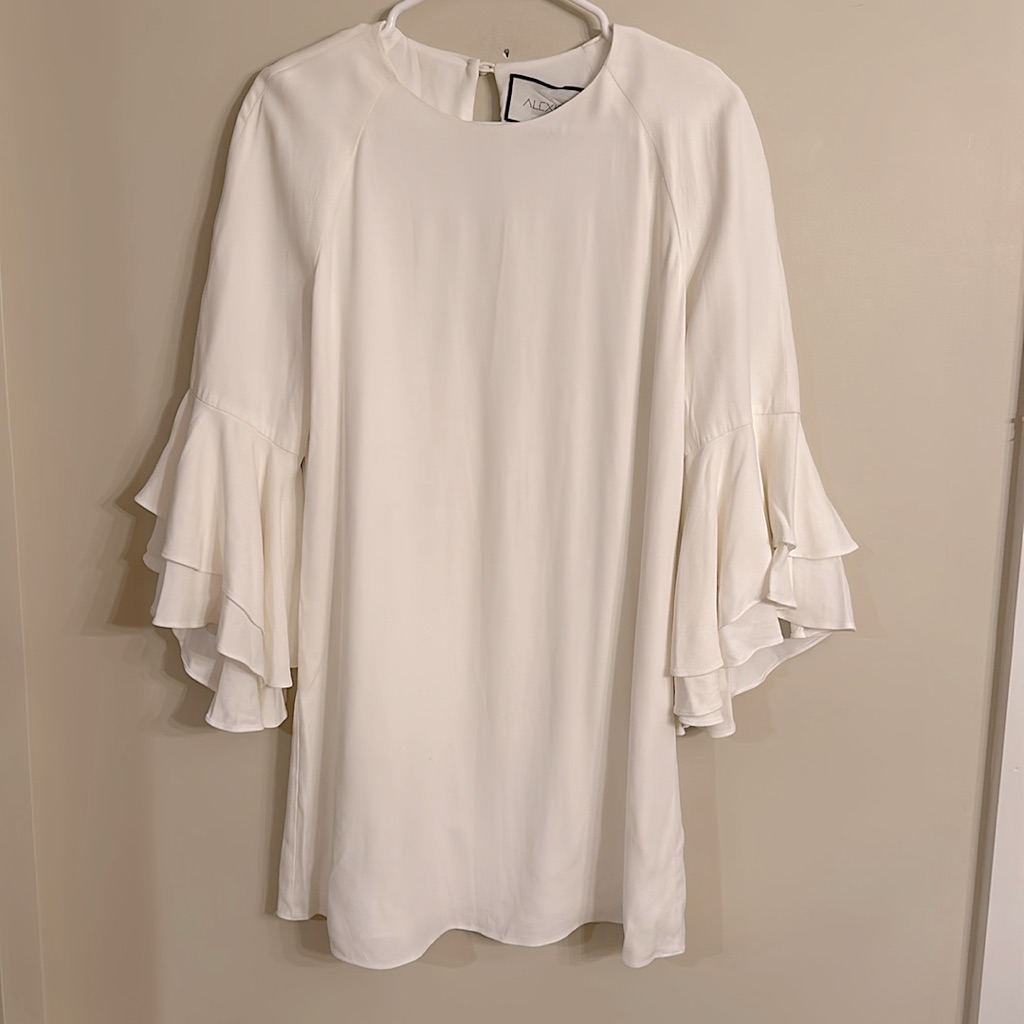 Alexis Melany Winter White Mini Dress